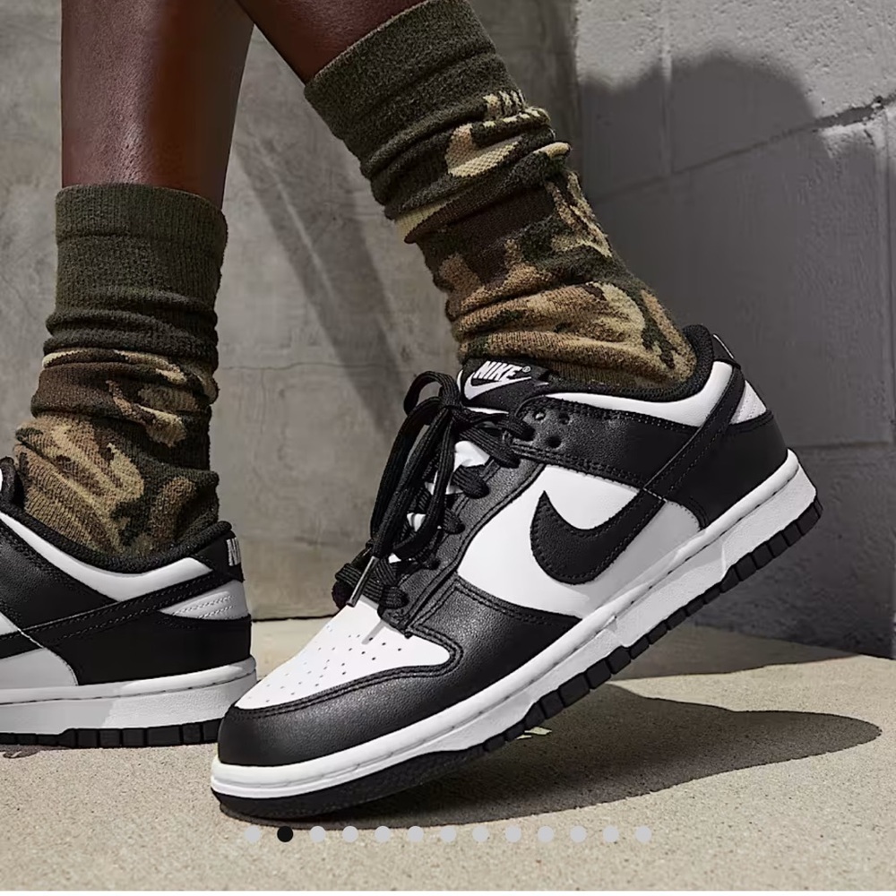 Nike Dunk Retro Lows Black White Sneakers Pandas